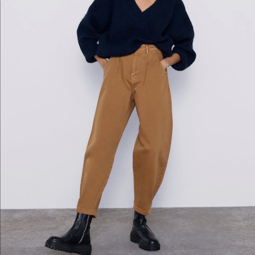 Zara brown jeans
